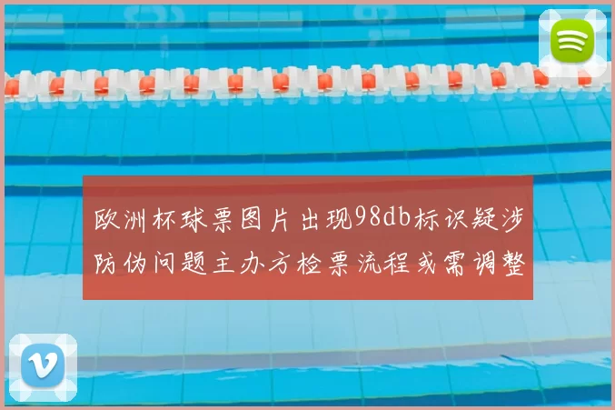 欧洲杯球票图片出现98db标识疑涉防伪问题主办方检票流程或需调整